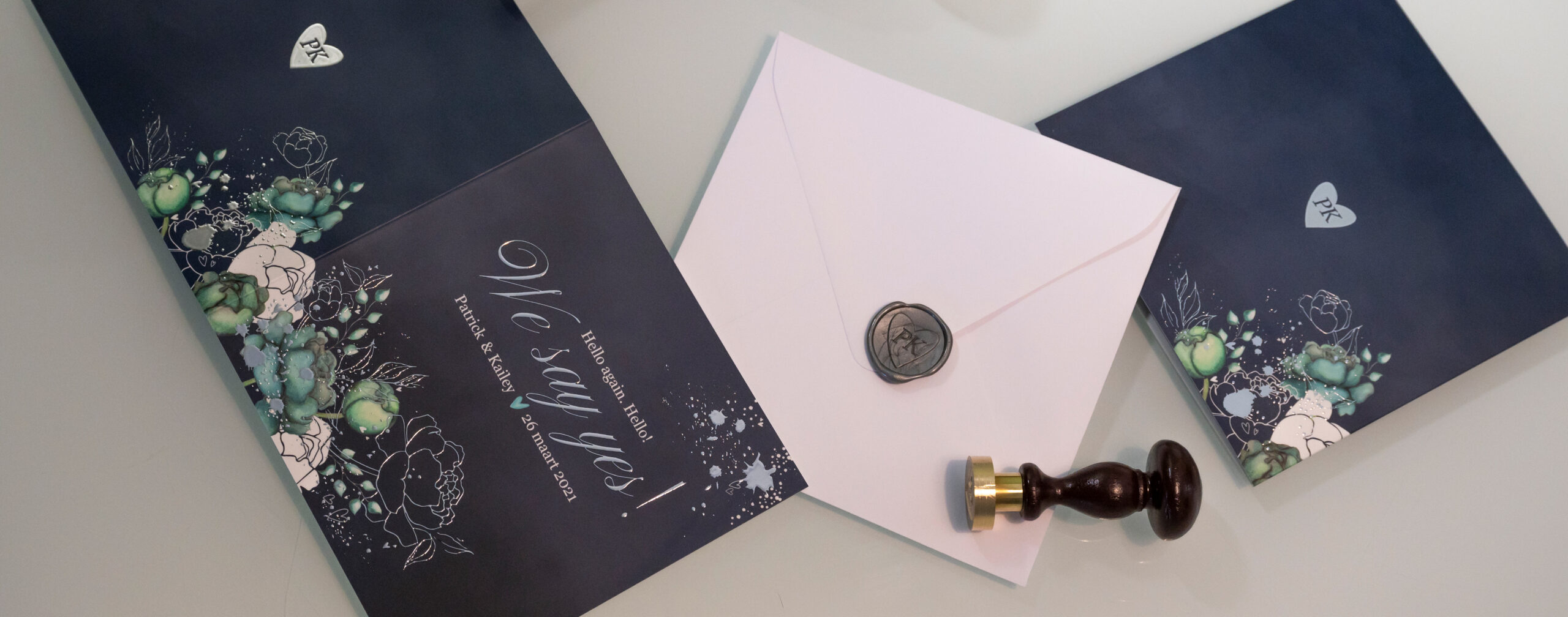 trouwkaart Studio Hann illustrator grafisch ontwerp